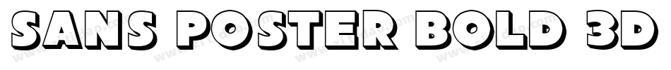Sans Poster Bold 3D JL字体转换